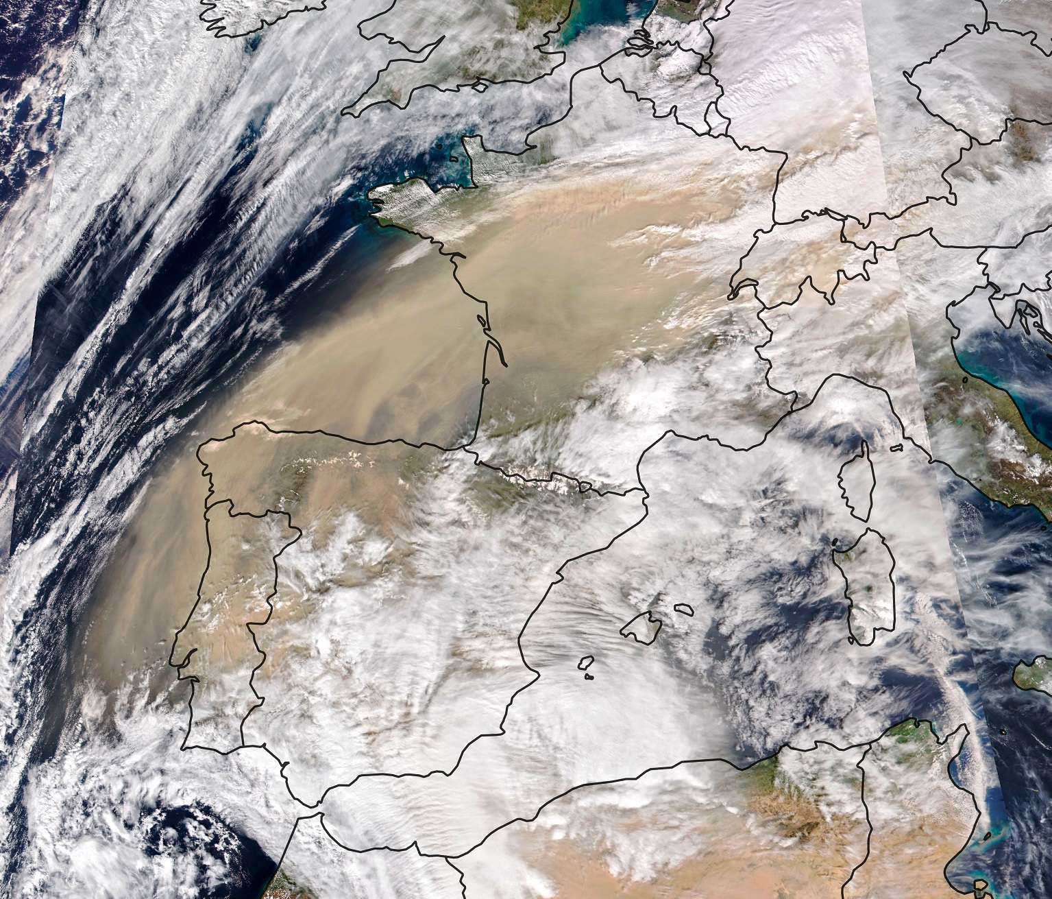 Une nuée de sable du Sahara va sétendre sur toute la France